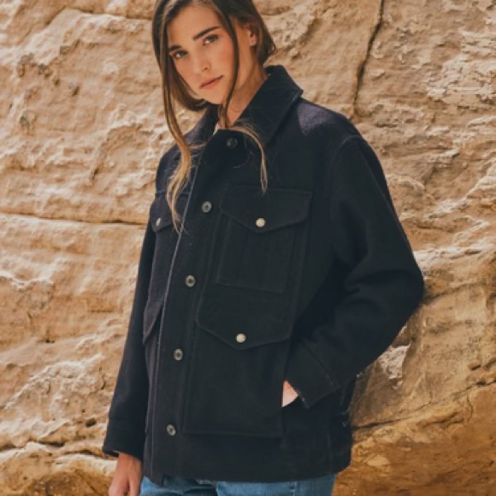 Filson Grey Wool Field Jacket Womans M